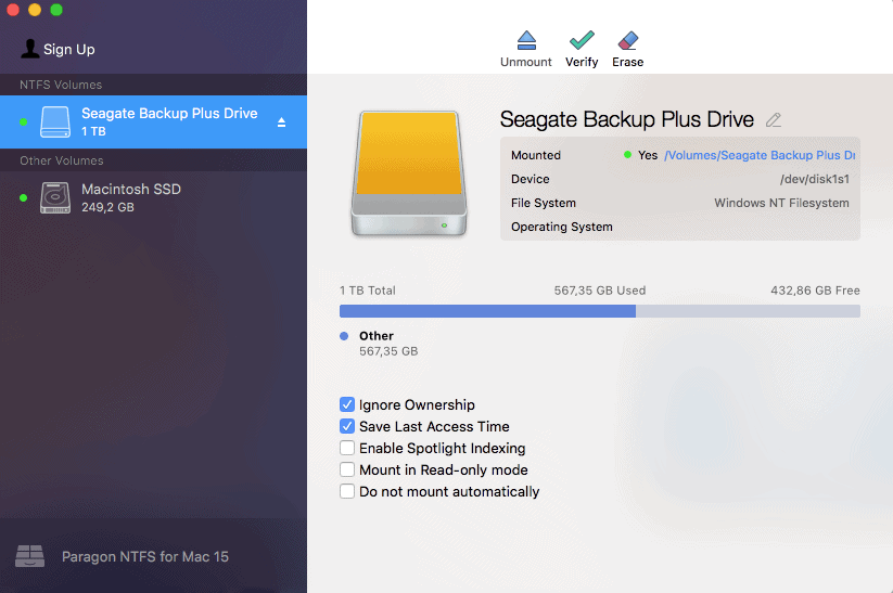 paragon ntfs for mac activate